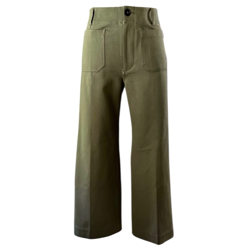 Anthropologie Olive Wide Leg Pants